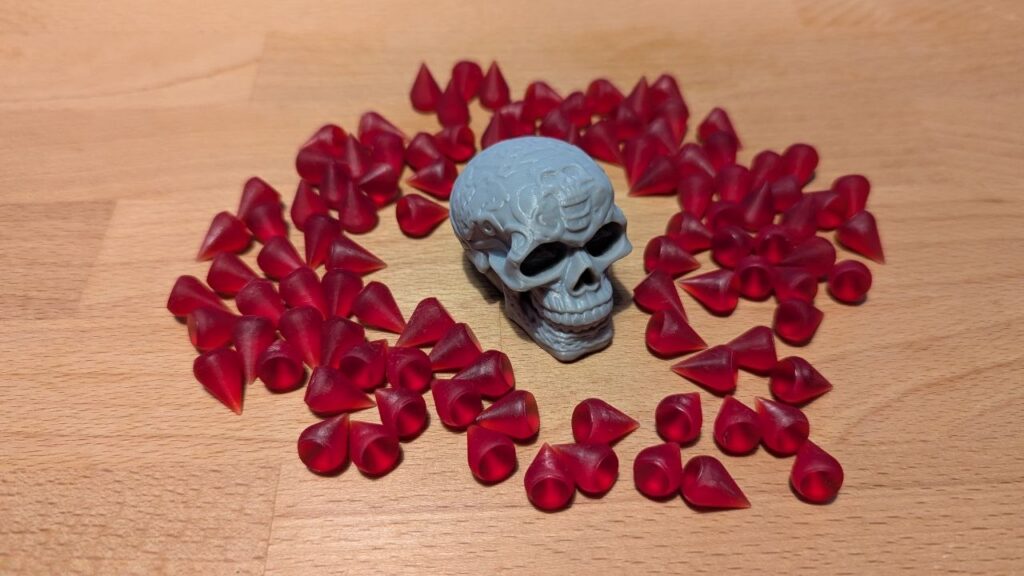 Segnalino Edge a forma di teschio per Vampire the Eternal Struggle